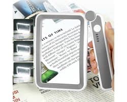 Oplaadbare Leesloep met Licht - Grote Vergrootglas voor Senioren en Slechtzienden