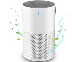 OKWISH Mini Luchtreinigers - Luchtreiniger USB - Air Purifier Voor Huis - Luchtfilter Voor Slaapkamer - Luchtreiniger Met Ionisator - Wit