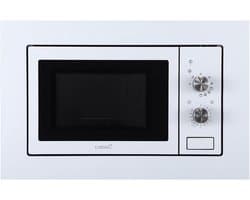Inbouw Magnetron 20 Liter - 800W, 5 Vermogensniveaus & Ontdooifunctie - Wit/Inox — afbeelding 1