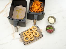 Nostik Airfryer Bakvellen 2 Stuks Vierkant Pfas Vrij 24x24cm — thumbnail 3
