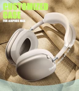 Beschermhoezen voor AirPods Max Oortjes - Siliconen Earcup Covers (Sterrenlicht) — thumbnail 4