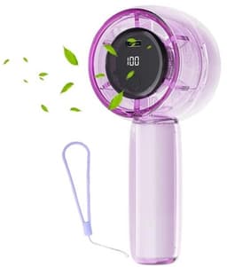 Oplaadbare handventilator met licht en instelbare snelheid voor festivals en outdoor activiteiten — thumbnail 3