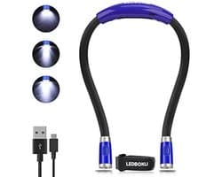 Oplaadbare LED Boeklamp met Flexibele Armen - Ideaal voor Lezen, Breien, Kamperen en Meer