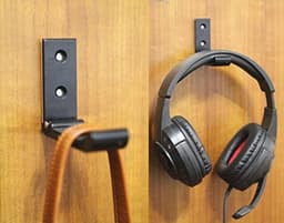 Opvouwbare koptelefoonhouder voor muurbevestiging, headset wandhanger, aluminium wandmontagehaak, tot 10 kg belasting — thumbnail 2