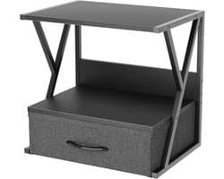 Multifunctionele 2-traps printerstandaard met lade - Bureau-organizer voor kantoor en thuis