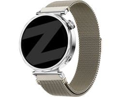 Bandz Milanese 18mm Smartwatch Bandje Sterrenlicht – Verstelbaar & Roestvrij – geschikt voor Huawei Watch GT 6/GT 5/GT 4 (41mm) / GT 5 Pro/Watch 5 (42mm) / OnePlus Watch 3 (43mm) / Withings ScanWatch Light/ScanWatch 2/Steel HR (36-38mm)