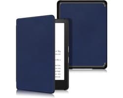 Ultradun PU-leer Case voor Kindle Paperwhite 11e Generatie (2021, 6.8 inch) - Blauw