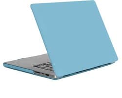 imoshion Laptop Cover - Geschikt voor MacBook Pro 14 inch (2023) M3 chip / Pro 14 inch (2024) M4 chip / Pro 14 inch (2025) M5 chip / Pro 14 inch (2021) - A2442/A2779/A2918/A3112/A3185/A3401/A3434 - Soft Blue