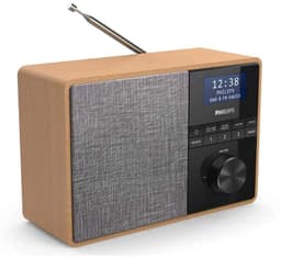 PHILIPS TAR5505 - Draagbare Radio Met Bluetooth - Houten Behuizing - DAB+/FM-Radio, - Luidsprekerdriver - Keukentimer - Keukenradio - Netspanning Of Batterijvoeding — thumbnail 4