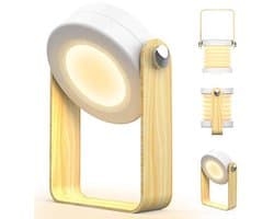 Draagbare LED Tafellamp - Inklapbaar en USB Oplaadbaar - 3 Lichtstanden