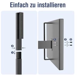 Vrijstaande Stofzuigerstandaard - Ruimtebesparend en Compatibel met V15, V12, V11, V10, V8, V7, V6 - Inclusief Accessoirebeugel — thumbnail 4