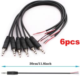 Set van 6 3,5 mm TRS Audio Stekkers voor Headphone Reparatie — thumbnail 2