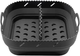 Siliconen bakvorm voor airfryer - geschikt voor 55 l en 62 l - accessoires met scheidingswanden - heteluchtfriteuse-accessoires - zwart. — thumbnail 6