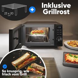 Magnetron met Grill 20L - Draaipleateloze Magnetron met Timer en Ontdooifunctie — thumbnail 5