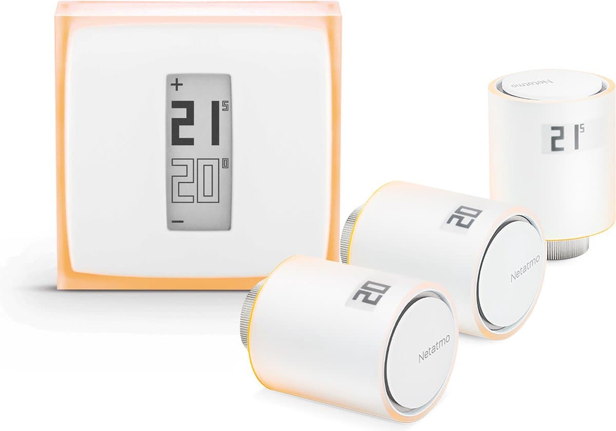 Netatmo Pack “Slimme Thermostaat + 3 Slimme Radiatorknoppen” — afbeelding 1