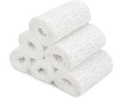Navaris gipsverband kit - Huidvriendelijk gipsbuik pakket - Voor kunst, handvaardigheid, modelbouw en mallen - Set van 6 rollen - 3 m x 10 cm