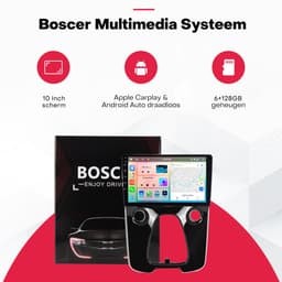 Boscer 2 Din Autoradio - Geschikt voor Toyota Aygo, Citroën C1 & Peugeot 108 (2014-2021) - Draadloos Apple CarPlay & Android Auto - 10.1 Inch HD Touchscreen - 6+128GB - GPS - WiFi, Bluetooth & USB - Achteruitrijcamera & Microfoon — thumbnail 2