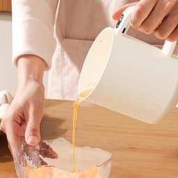 Elektrische Eierklopper - Klopmachine Mixer - Keuken Bakken - Zelfreinigend Ontwerp - 1 Liter Capaciteit - Beige — thumbnail 4