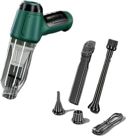 Draagbare Stofzuiger - Handstofzuiger Mini Kruimeldief - Auto Interieur Reinigen - 95000PA Sterke Zuigkracht - 21x16x6.5 cm - Roze — thumbnail 2