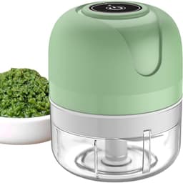 Elektrische Keukenmachine - Knoflookhakker Groentehakker - Maaltijden Bereiden - Draadloos Oplaadbaar - 250 ml - Cyaanblauw — thumbnail 1