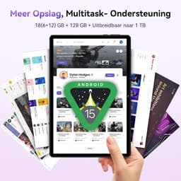 Tablet 10 Inch - Android 15 - Unisoc T30 Quad-Core - Krachtige prestatie voor entertainment - ShopVlot — thumbnail 4