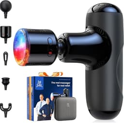 VALI® Massagengun - Massage Pistool - Massage Gun - Zwart - 14cm x 11cm x 3cm — thumbnail 1
