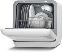 Mini Vaatwasser - Compact Apparaat - Snel Servies Reinigen - Zonder Installatie - Voor 2 Couverts - Wit — thumbnail 1