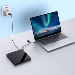 Externe Schijf - Optische Drive - Data Branden Lezen - USB C Type - 15.5 cm - Zwart — thumbnail 3