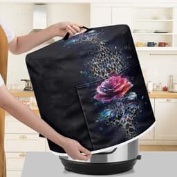 Keukenmachinehoes - Beschermhoes Apparaat - Apparaten Beschermen - Met Handvat En Vak - 38 x 36 cm - Rozenbloemen — thumbnail 2