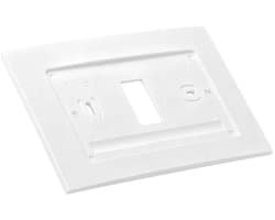 Muurplaat Thermostaat - Afdekplaat - Wandafdekking - Speciaal Ontworpen - 17x11 cm - Wit