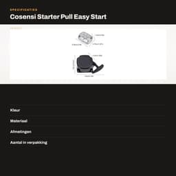 Startmotor - 100% Nieuwe Starter - Betrouwbare Startmontage - Geschikt voor 520/430 Bosmaaier - Grasmaaier/Scooter - Hoogwaardige Constructie - Trekstarter — thumbnail 4
