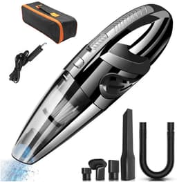 Draadloze handstofzuiger - Autostofzuiger - Stofzuiger voor thuis - 120W - Nat & Droog - Krachtige stofzuiger - Geschikt voor auto's, kantoren en woningen - Inclusief opbergtas - Zwart — thumbnail 1
