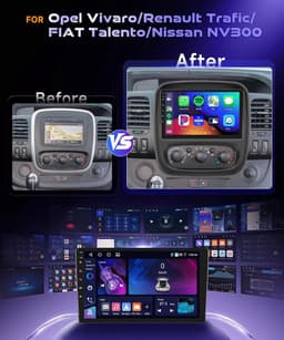 Autorradio 9" HD - 4G 64GB - Bluetooth met Carplay - GPS en AHD Achteruitrijcamera - ShopVlot — thumbnail 2