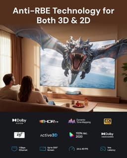 Solidchoice - 4K Ultra Short Throw Laser Projector met Dolby Vision Gaming — thumbnail 2