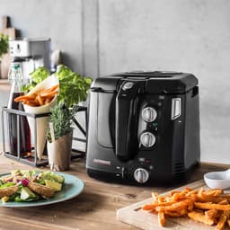Mini Airfryer - Roterende Frituurmand - Gezond Frituren - Tot 60% Minder Vet - 2.5 Liter - Zwart — thumbnail 4