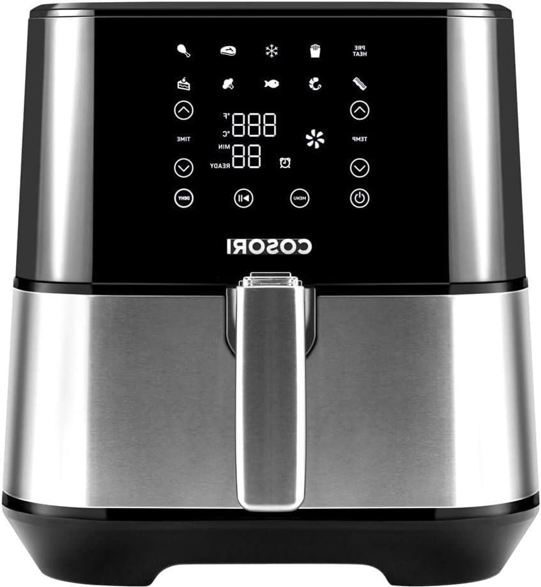 Airfryer - Friteuse zonder olie - Gezond Eten - Grote Capaciteit - 5.5 Liter - Zilver — afbeelding 1