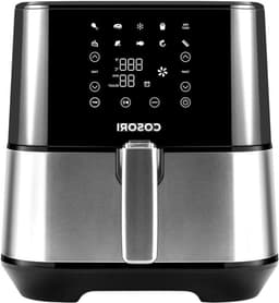 Airfryer - Friteuse zonder olie - Gezond Eten - Grote Capaciteit - 5.5 Liter - Zilver — thumbnail 1