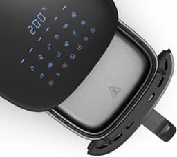 Heteluchtfriteuse - Airfryer Frituurpan - Gezond Frituren - 12 Programma's Touchscreen - 35 Liter - Zwart — thumbnail 5