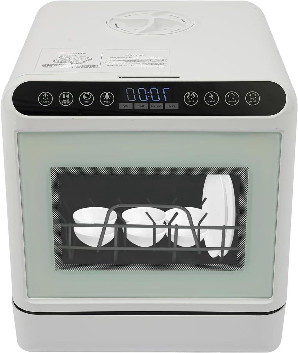 Tafelvaatwasser - Mini vaatwasser - Keuken Gemak - Ingebouwd Waterreservoir - 6 Liter - Wit — afbeelding 1