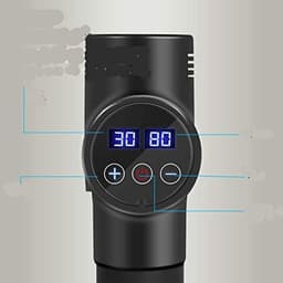 Massage Gun - Spierontspanner Elektrisch - Spierherstel Bevorderen - 30 Snelheden LCD Touch - 6 Massagekoppen - Zilver — thumbnail 4