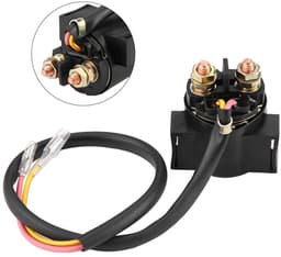 SnelShoppen - Magnetische Schakelaar 12V Starterrelais voor Grasmaaier, Motorfiets, ATV, Vervanging voor 250X 300Ex 250 350 Kz200 — thumbnail 4