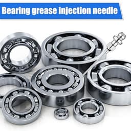 7-delige set vetspuitaccessoires, inclusief 3 vetspuitmonden, 1 naalddispenser, rubberen afdichtingsnippel, rechte spuitmond, 1 gebogen naald voor kleine en gesloten ruimtes — thumbnail 2