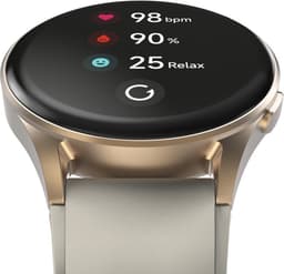 Hama Smartwatch 8900 Gps Amoled 1.32 Voor Android Ios Beige Siliconen Bandje — thumbnail 5