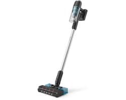 Philips Steelstofzuiger Met Dweilfunctie XC3131/01 - Draadloos - Zuigmond met LED verlichting - Zonder Zak - Handstofzuiger - Alle Vloertypen - Matzwart