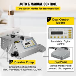 VEVOR Pneumatische Vulmachine Vloeistof Vulmachine Roestvrij Staal 5 - 3500 Ml — thumbnail 4