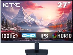 KTC H27T27 Gaming Monitor, 27-inch 2560x1440 QHD IPS-scherm, 100Hz verversingssnelheid, HDR10, 1ms responstijd, Adaptive-Sync, Low Blue Light en Flicker-Free, VESA-muurbevestiging, 2*HDMI 2.0, 1*DP 1.4, 1*hoofdtelefoonaansluiting — thumbnail 1