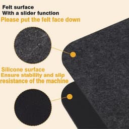 2 Stuks Hittebestendige mat voor Airfryer, hittebestendige mat voor aanrechtbladbeschermers, koffiezetapparaatmat-Ovenbeschermingsmat 44*30CM — thumbnail 5