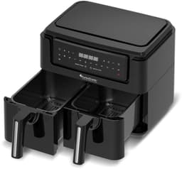 TurboTronic AF118 Dubbele Airfryer XXL - Digitale Heteluchtfriteuse - Dubbele mand - 7,6 Liter - 2x 3,8L - 12 programma's - Touchscreen - Zwart — thumbnail 2