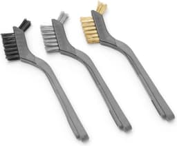 HENDI Set smalle grillborstels – staal, koper en nylon – 178 mm – 3 stuks — thumbnail 1