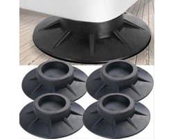 *** Trillingsdempers wasmachine – Set van 4 stuks – Extra dik - Voetjes wasmachine & droger - Wasmachine demper – Anti trillings / vibratie dempers pads – Antislip rubber – Trillingsmat – Antislipmat